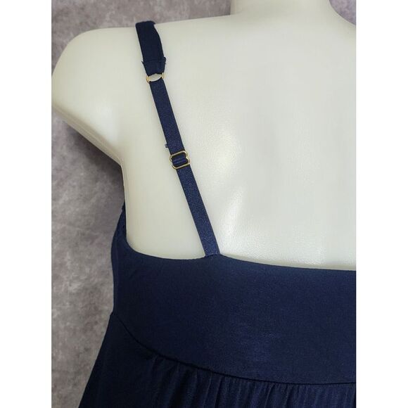 Soma Cool Nights Sleep Set Tank & Shorts Womens Size Small Dark Blue Pajamas - Picture 7 of 12